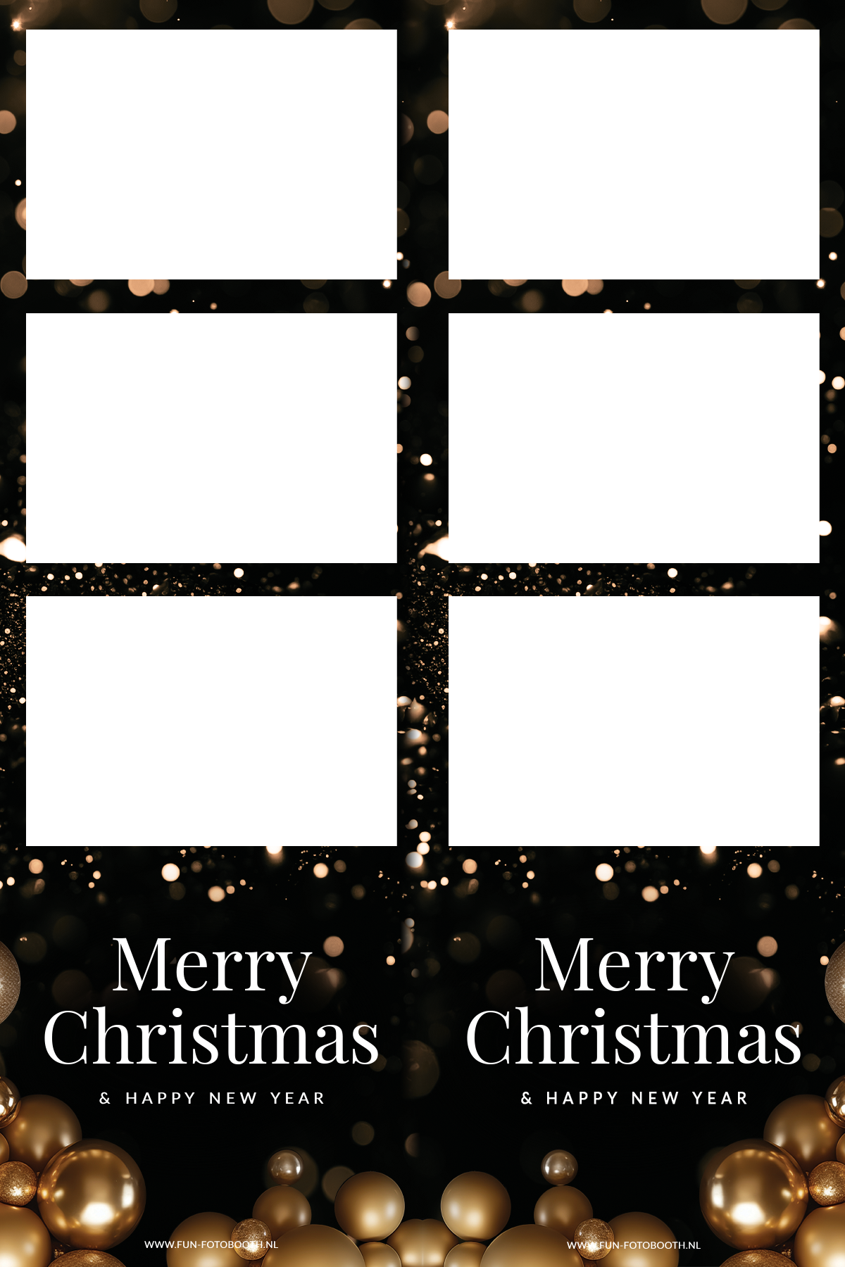 Black and Gold Christmas - strookje